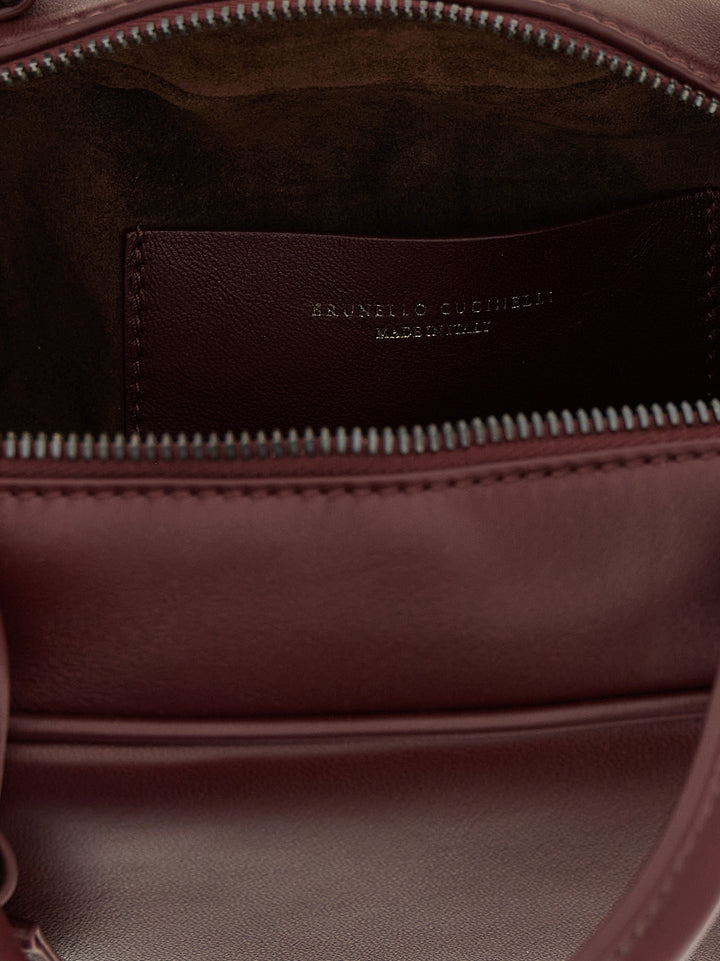 Brunello Cucinelli Boston Explorer Borse a Mano - Bordeaux | dbc4246cc6539e4b2dc1067311da523362b55c5d