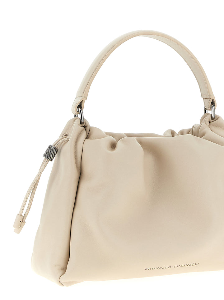 Brunello Cucinelli Bucket Mellow Borse a Mano - Beige | e8a355e7dbb522ee4aeafd3b292c362e9fddd1c4