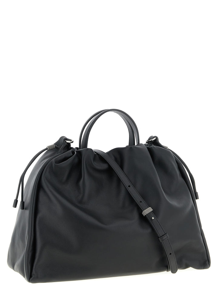 Brunello Cucinelli Mellow Tote - Nero | 3b4fe147c60731e8627955182189c2b962d5f504