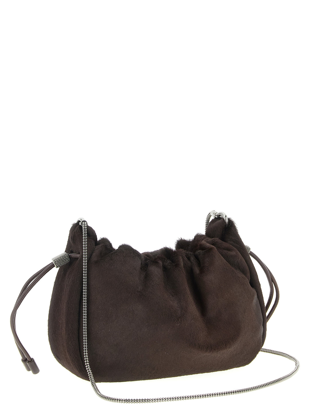 Brunello Cucinelli Bucket Mellow Borse a Tracolla - Marrone | c8fab44aaa15c28b5c9050efd57893f9736e822e