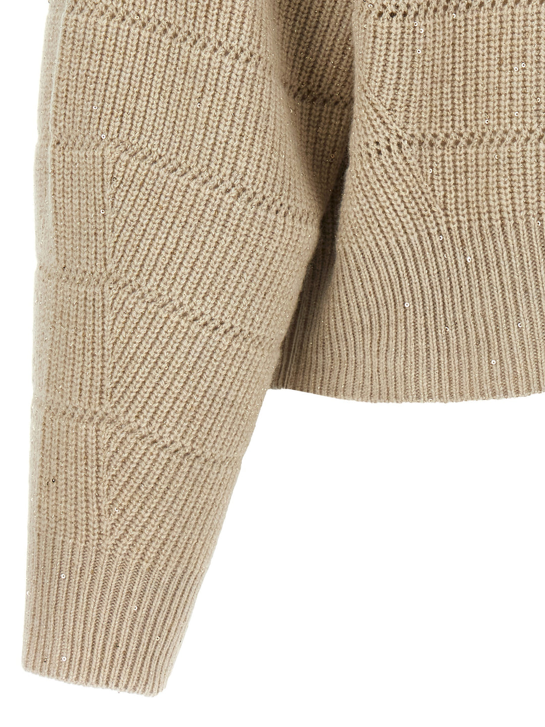 Brunello Cucinelli Rustic Dazzling Net Maglioni - Beige | c67b569b530a5647ed0e7a8e9249f0e4b098b7d5