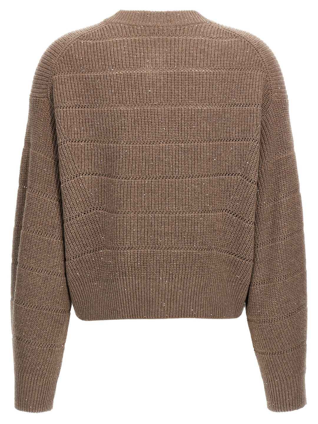 Brunello Cucinelli Rustic Dazzling Net Maglioni - Marrone | b6ca1c151d522d156246d895719105e178c90e42