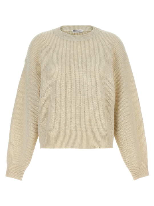 Sequin Sweater Maglioni Bianco