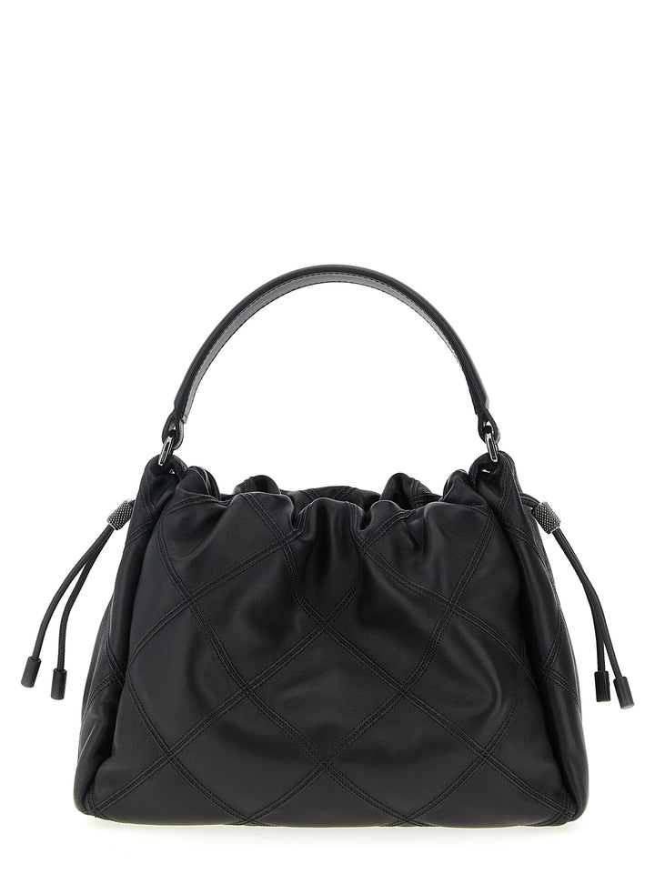 Brunello Cucinelli Bucket Mellow Borse a Mano - Nero | fc95dad0f9200cae415cc25edbfc35a7a7aac5f8