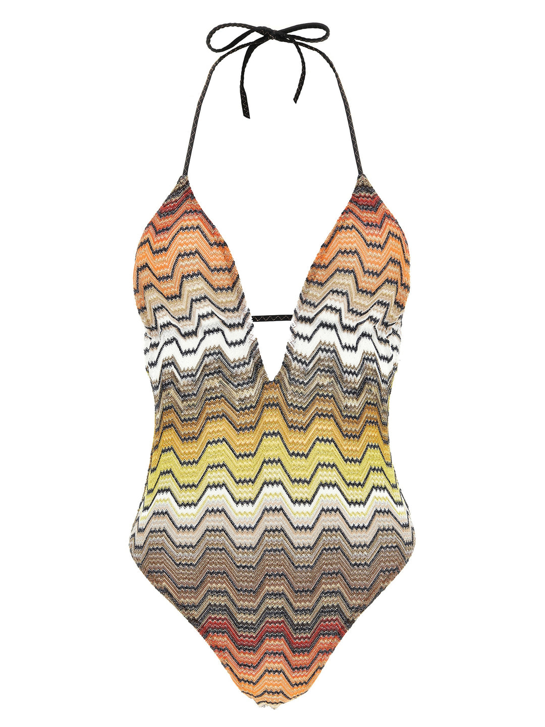 Missoni Greek Pattern One-Piece Swimsuit Beachwear - Multicolor | 35fc1f5b342feb597d6bcecca1c911eea8fb62c7