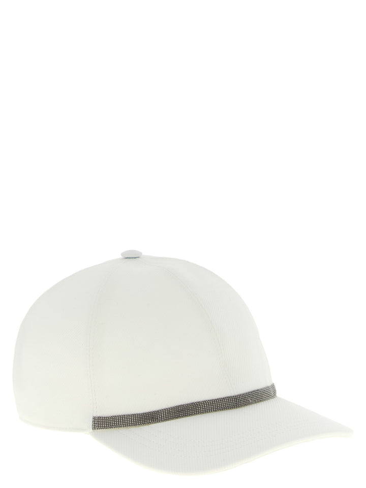 Brunello Cucinelli Baseball Cappelli - Bianco | c3429fc816173eed6d4e26c00b54f6c3f0bc2720