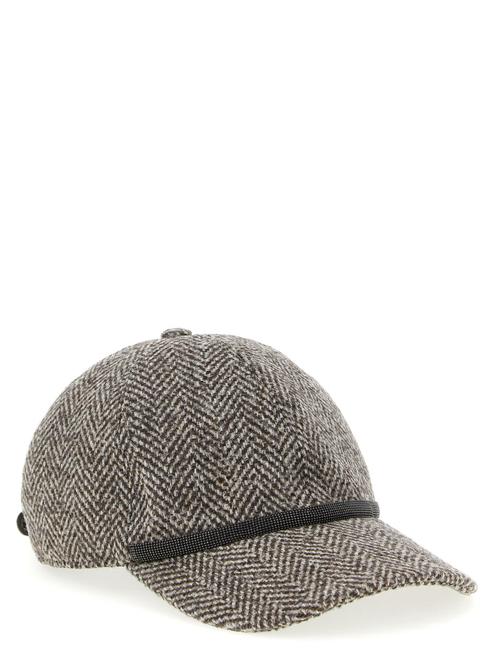Brunello Cucinelli Shiny Band Cappelli - Marrone | debeeaffa38c178cb1912278aff7ebfff1bb0a59