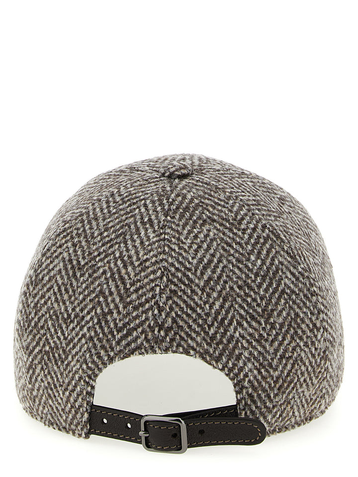Brunello Cucinelli Shiny Band Cappelli - Marrone | d27742b1943d38c5cc368a721791a10a911028ba