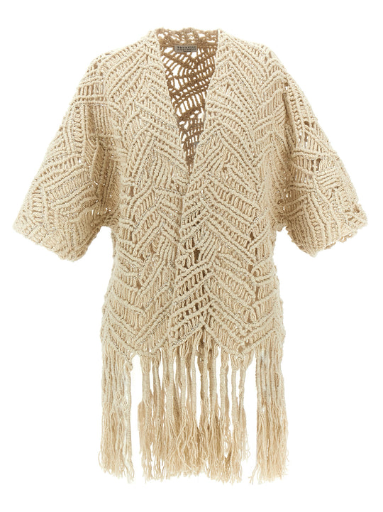 Opera Dazzling Macramé Maglioni Beige