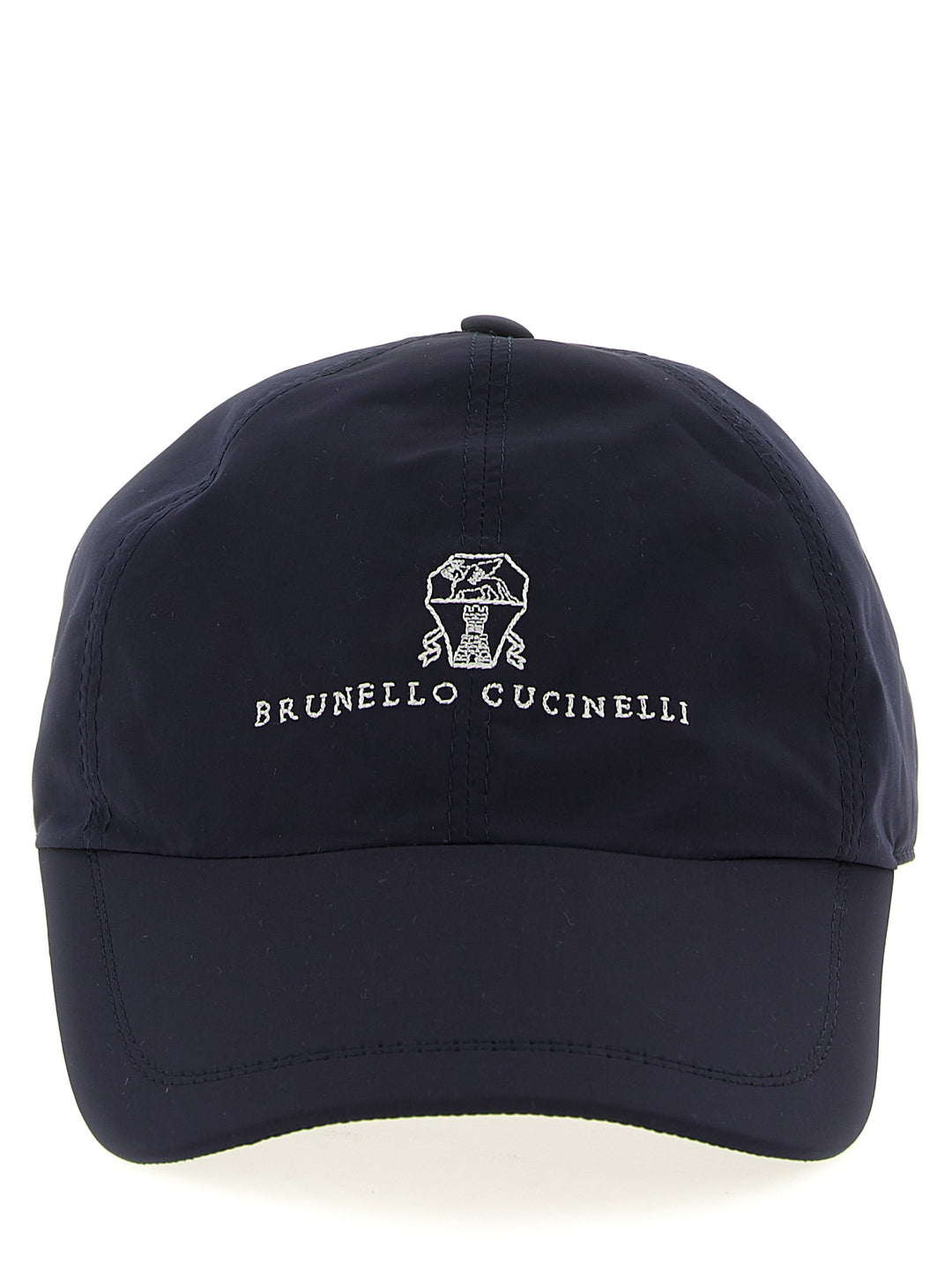 Brunello Cucinelli Logo Embroidery Cap Cappelli - Blu | 7be563ee6ee50ca347b8752b837c5446eed62946