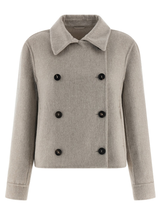 Cashmere Coat Trench E Impermeabili Grigio