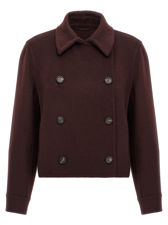 Monile Cashmere Coat Trench E Impermeabili Bordeaux