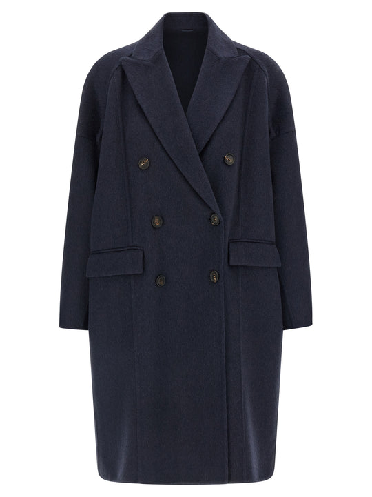 Cashmere Coat Trench E Impermeabili Blu
