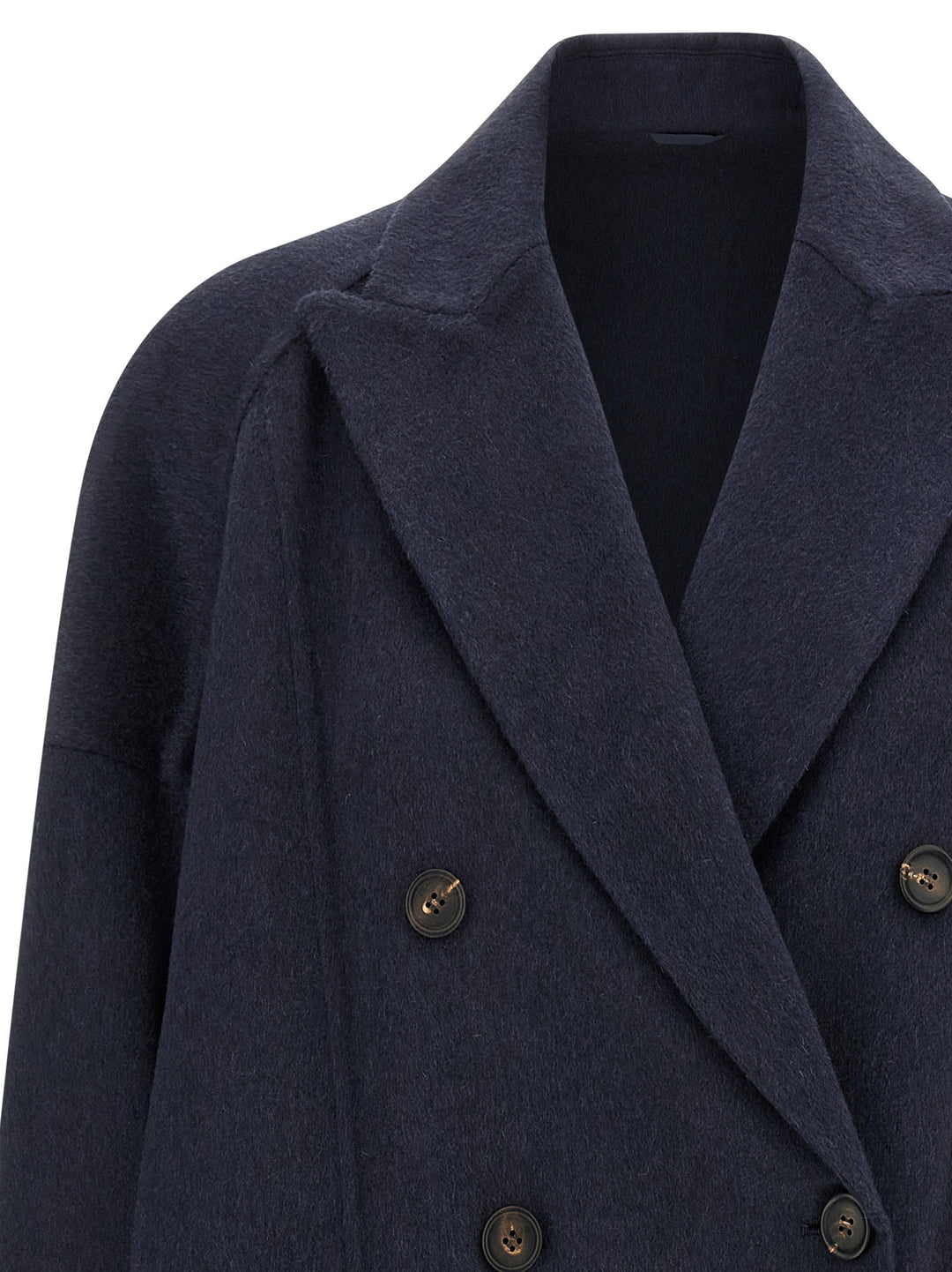 Brunello Cucinelli Cashmere Coat Trench e Impermeabili - Blu | bad9bdd3c9ec7a2b4930ec0df7a35b6498ae6cdc