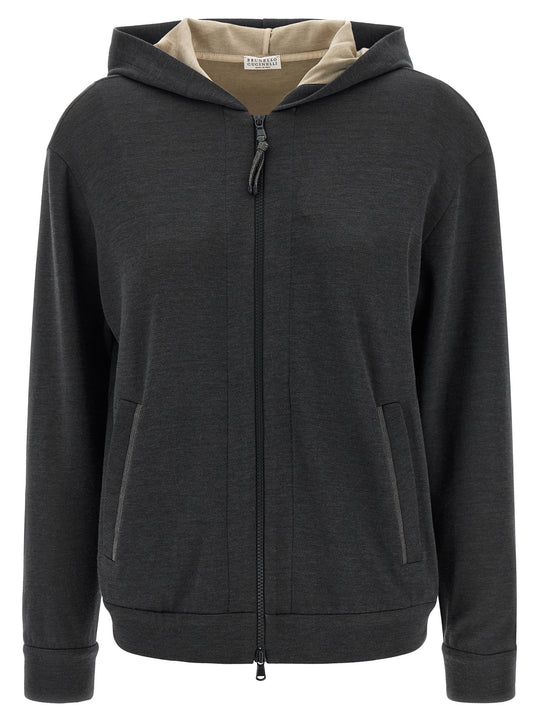 Monile Hoodie Felpe Grigio