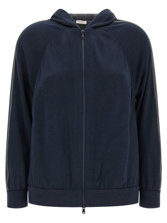 Monile Hoodie Felpe Blu