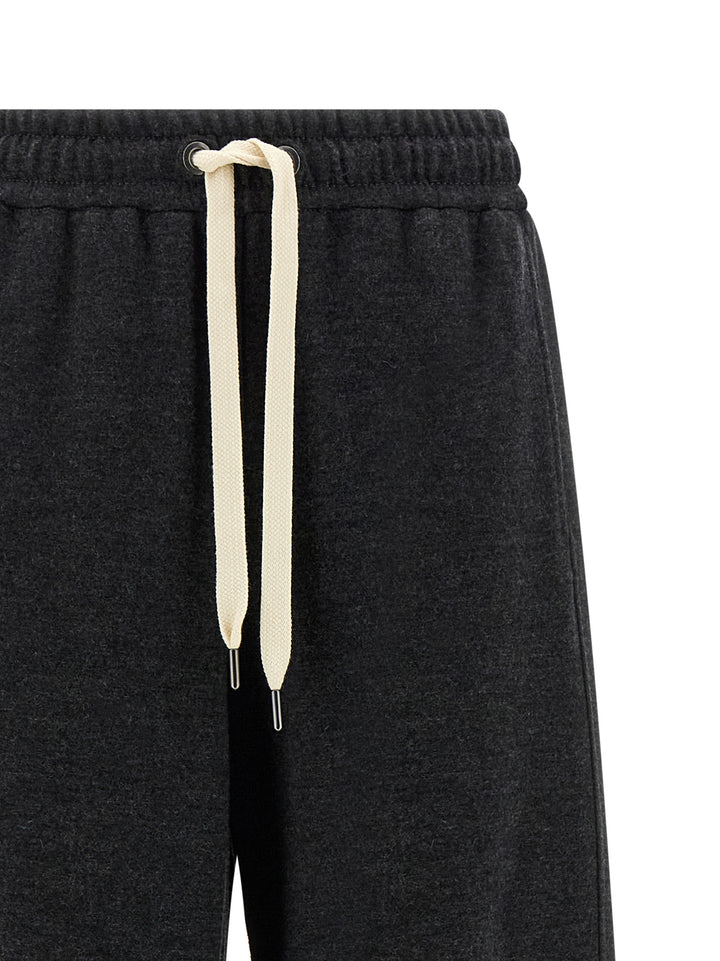 Brunello Cucinelli Cashmere Joggers Pantaloni - Grigio | 25ddf449879f8f8173115aec707e28d9a698e27e