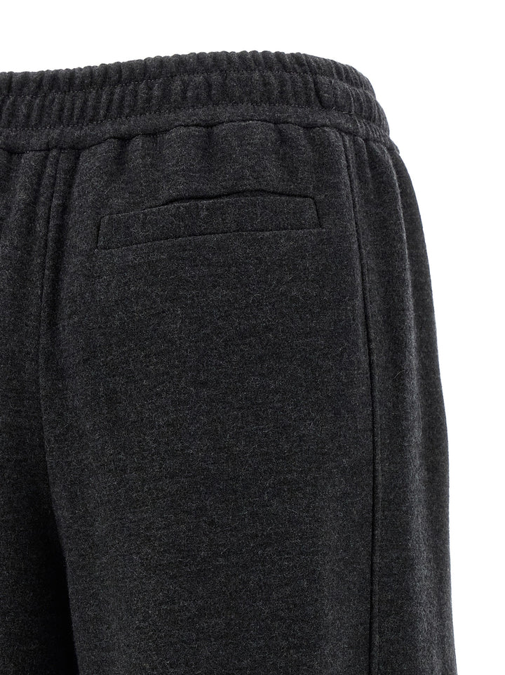 Brunello Cucinelli Cashmere Joggers Pantaloni - Grigio | 3a089a4a6a441a9201b10fae0773c466ce4efa09