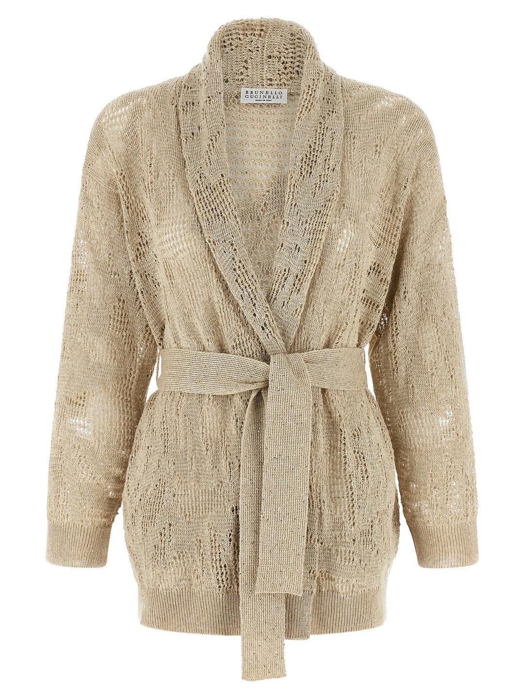 Brunello Cucinelli Crochet Cardigan Maglioni - Beige | d0f6b5a79e37010c3e81e898ea832cf30939a1e1