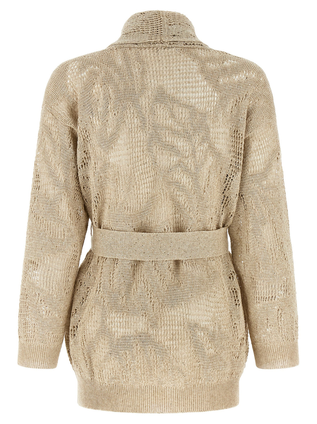 Brunello Cucinelli Crochet Cardigan Maglioni - Beige | c2bb840098accc924eeb9b1a04f763c7a5ef797b