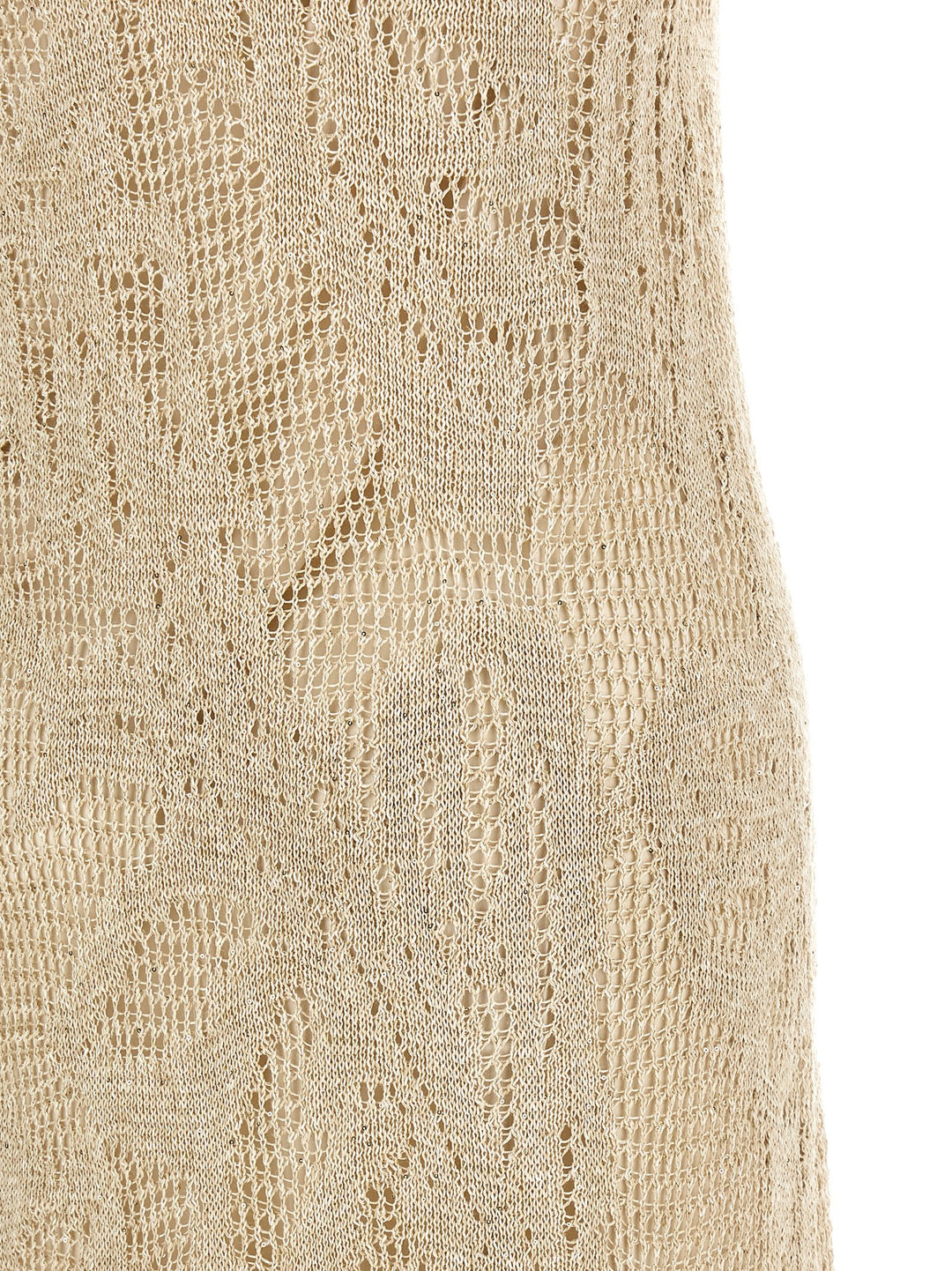 Brunello Cucinelli Crochet Dress Abiti - Beige | 7c5790611b6d638b6f1f7d2c4dffd79bee5deeea