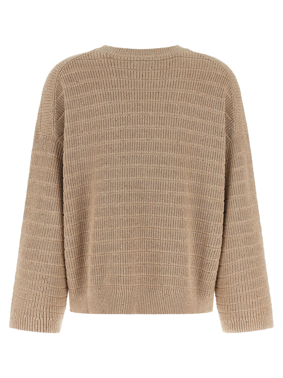 Brunello Cucinelli Diamond Cotton Sweater Maglioni - Beige | cfdc794a51a9184955f59665a8c9f294f1e2fef2