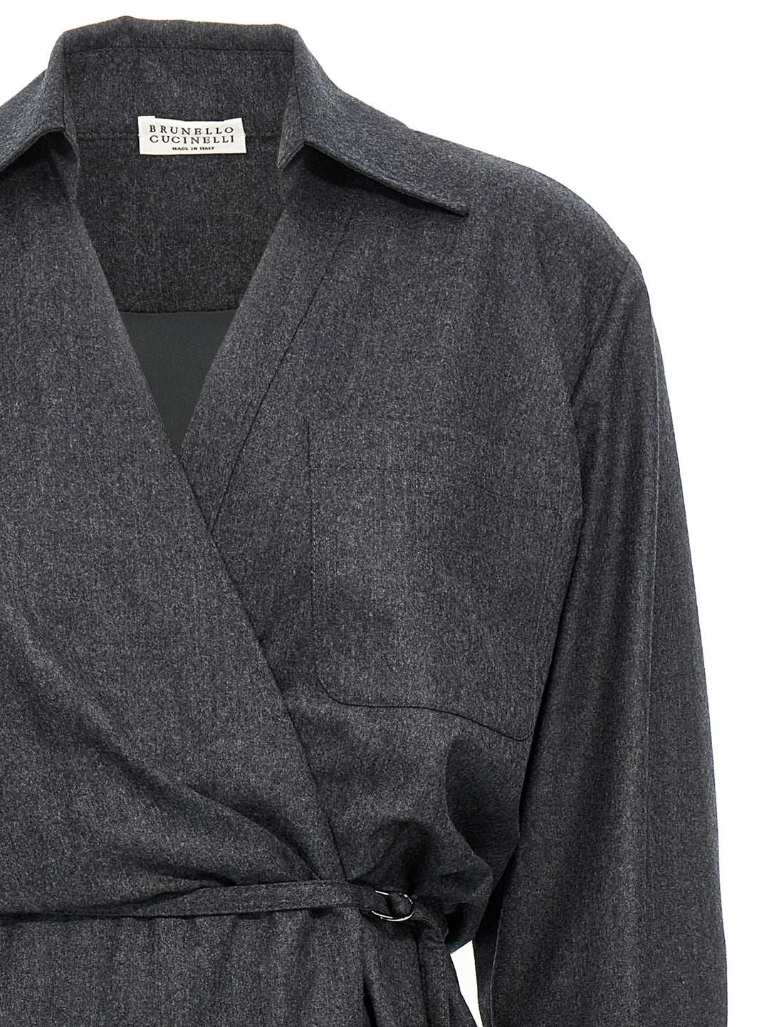 Brunello Cucinelli Wallet Chemisier Dress Abiti - Grigio | b4fc3a861aa1524fca266fc2c612036323ed6c70