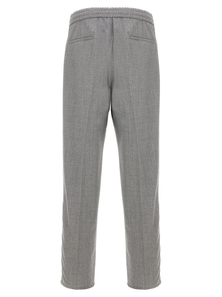 Brunello Cucinelli Front Pleat Pantaloni - Grigio | 9e19f2fa1205d35b54e1650a71f5b762657dbf55