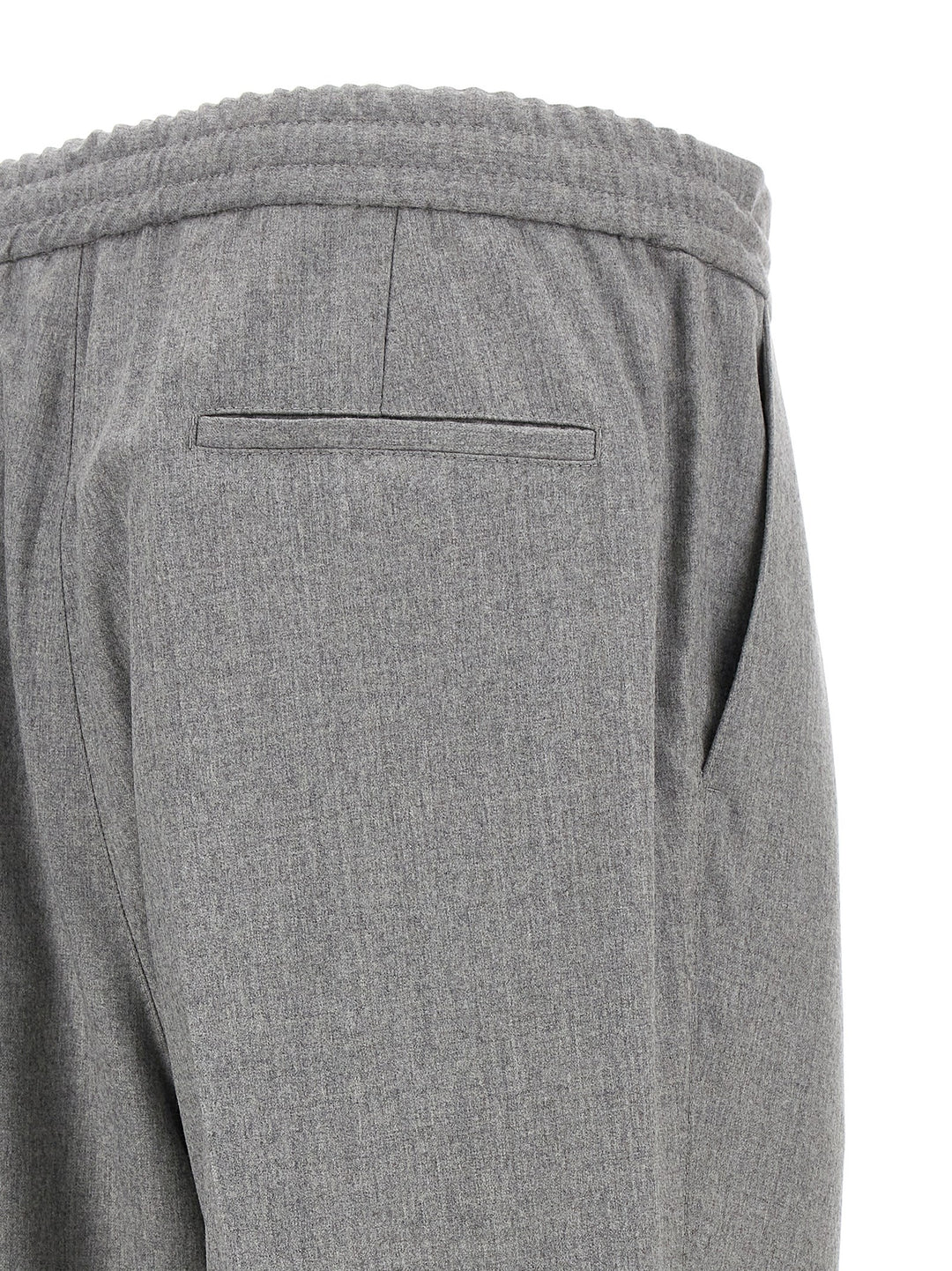 Brunello Cucinelli Front Pleat Pantaloni - Grigio | 70e7fbcdb7d16efcba7b5e840549bc4434a86961