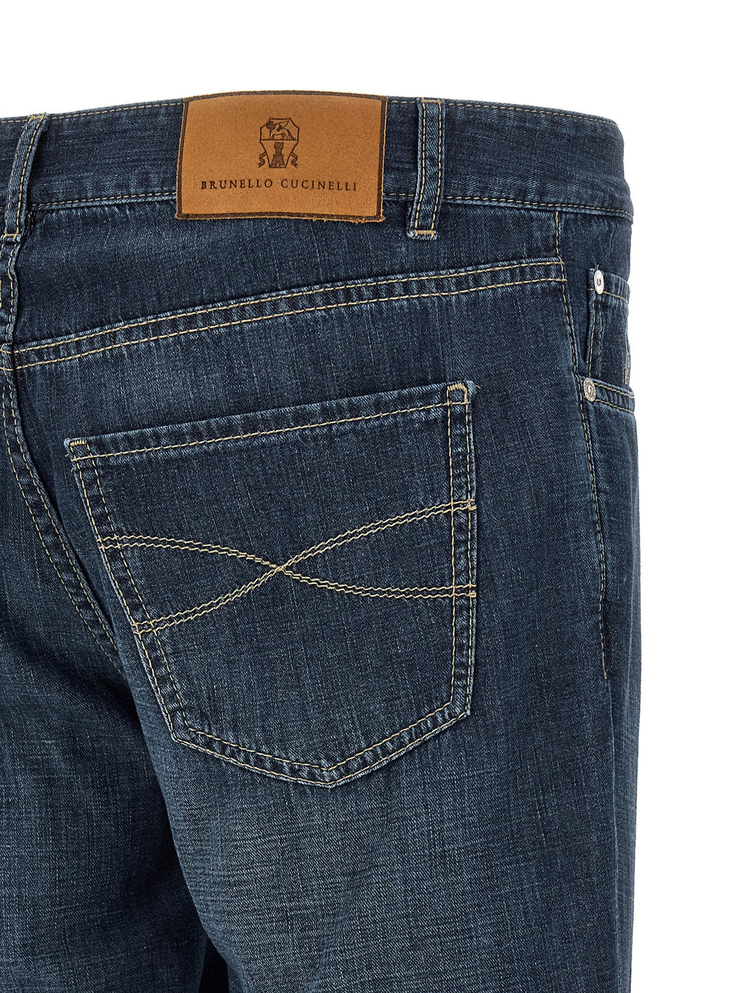 Brunello Cucinelli Japanese Denim Jeans - Blu | bf75ab04b571eb593bc4f38a929dd7b95bb3f76d