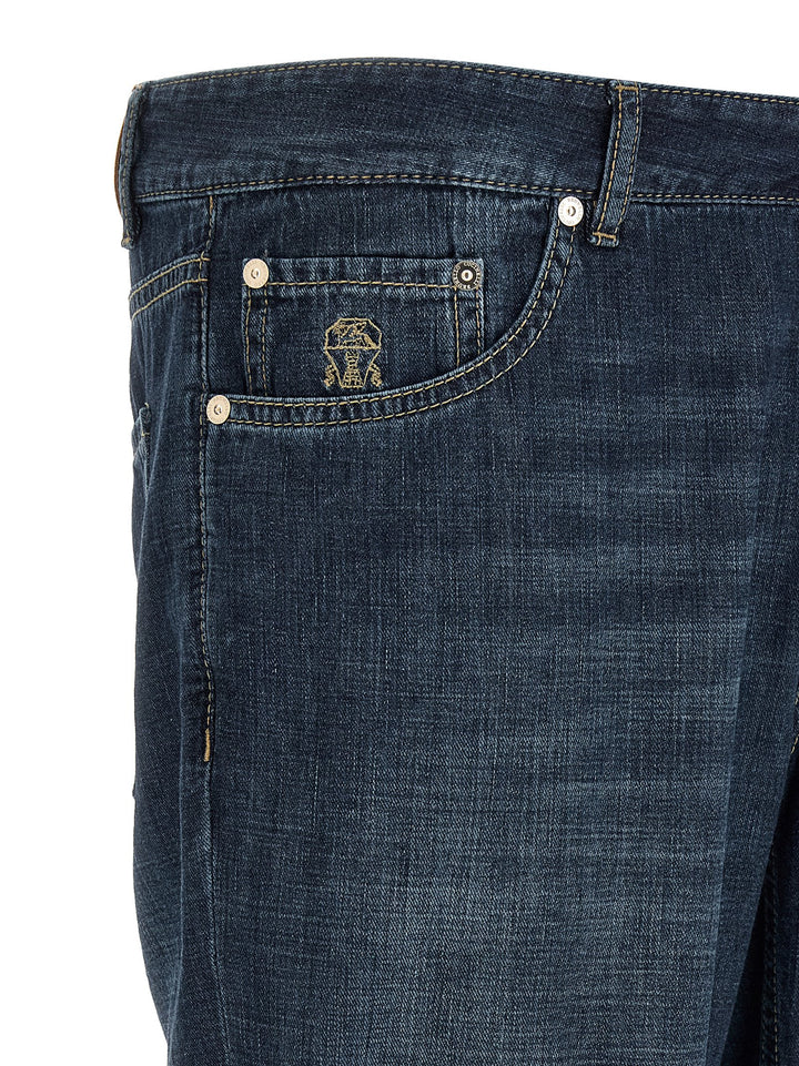 Brunello Cucinelli Japanese Denim Jeans - Blu | 8ee2350a217ed840661fad71a3b79cd1cbb109bd