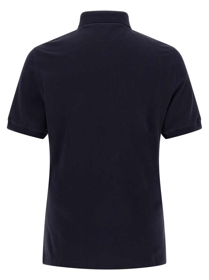 Brunello Cucinelli Piqué  Shirt Polo - Blu | 8a760054efd8823b0c974759d4bd5fca598fecd7