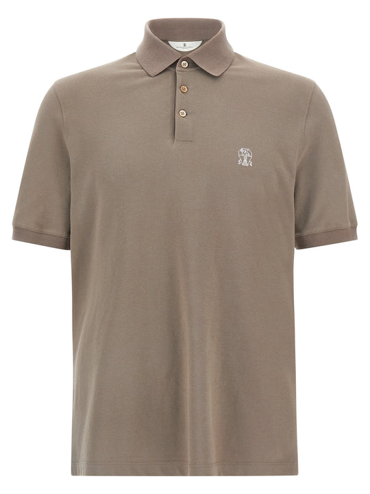 Piqué Shirt Polo Beige