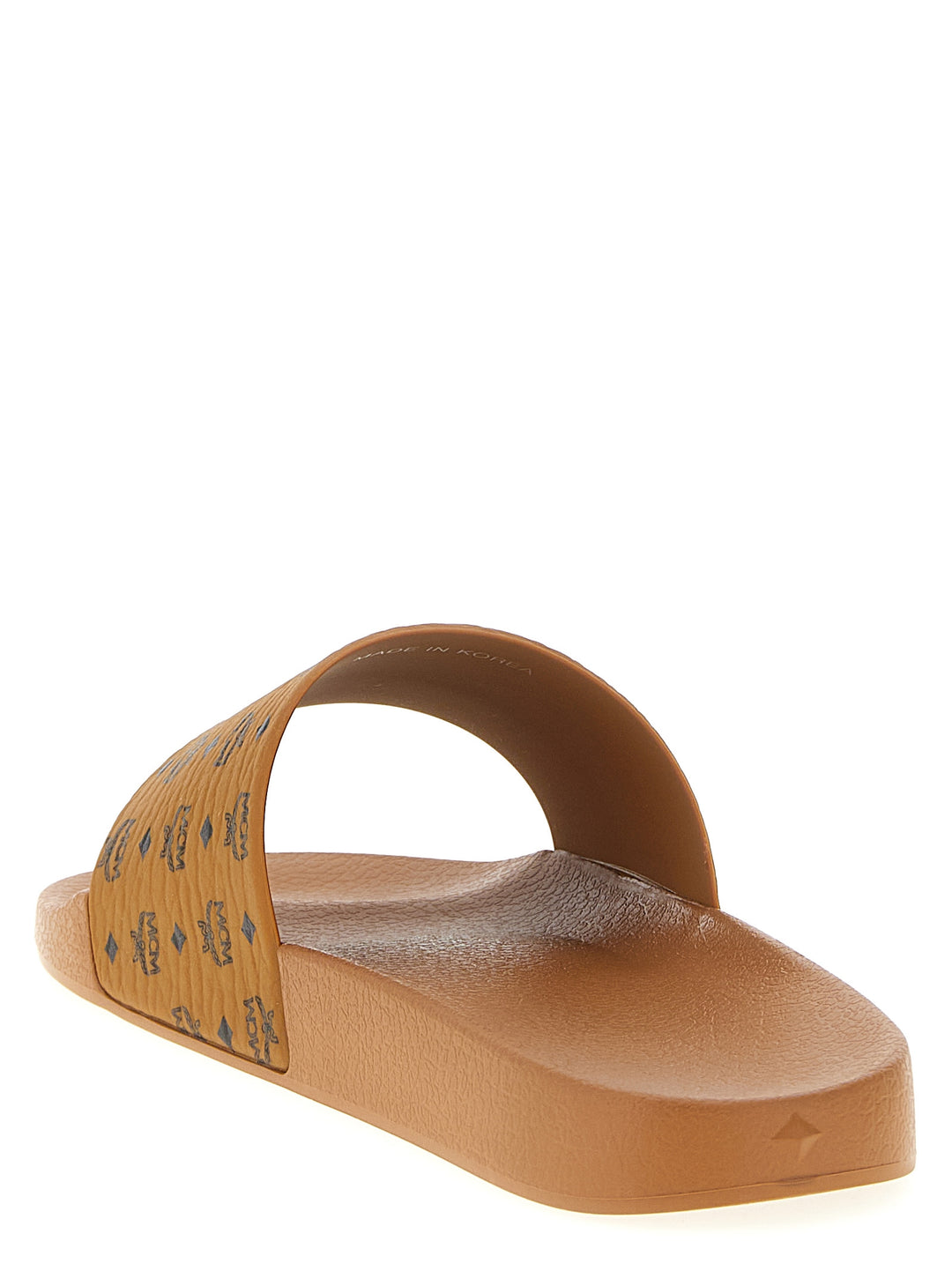 Mcm All-Over Monogram Slides Sandali - Marrone | fb67d93916f82df856624cb82995925238eebb8d