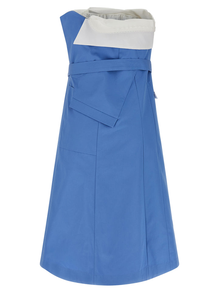 Miu Miu Deconstructed Mini Dress Abiti - Celeste | 94cc5c5fd53e69d4b9d23438306a5430d206364b
