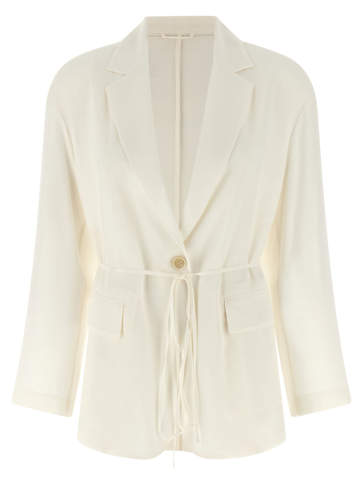 Brunello Cucinelli Silk Blazer BlazerS - Beige | 251463c38c9664db2b801d4fce6962c318fc81d4