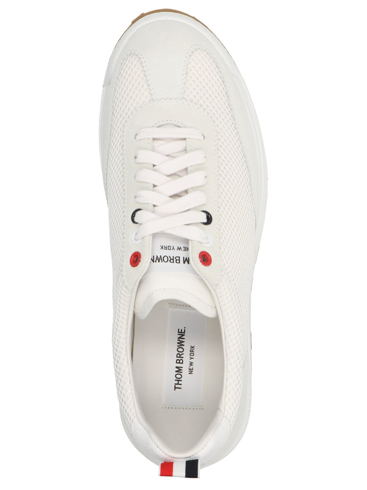 Thom Browne Tech Runner Sneakers - Bianco | ddeb804b36b15a7ad5c79afb562665f4799b7e81