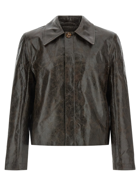 Keane Puffer Jackets Marrone