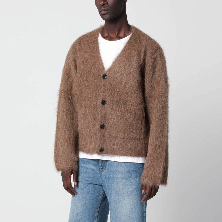 SéFr Taupe Cardigan In Alpaka-Mix