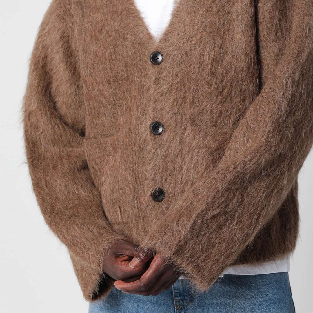 SéFr Taupe Cardigan In Alpaka-Mix