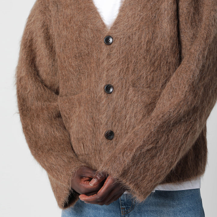 SéFr Taupe Cardigan In Alpaka-Mix