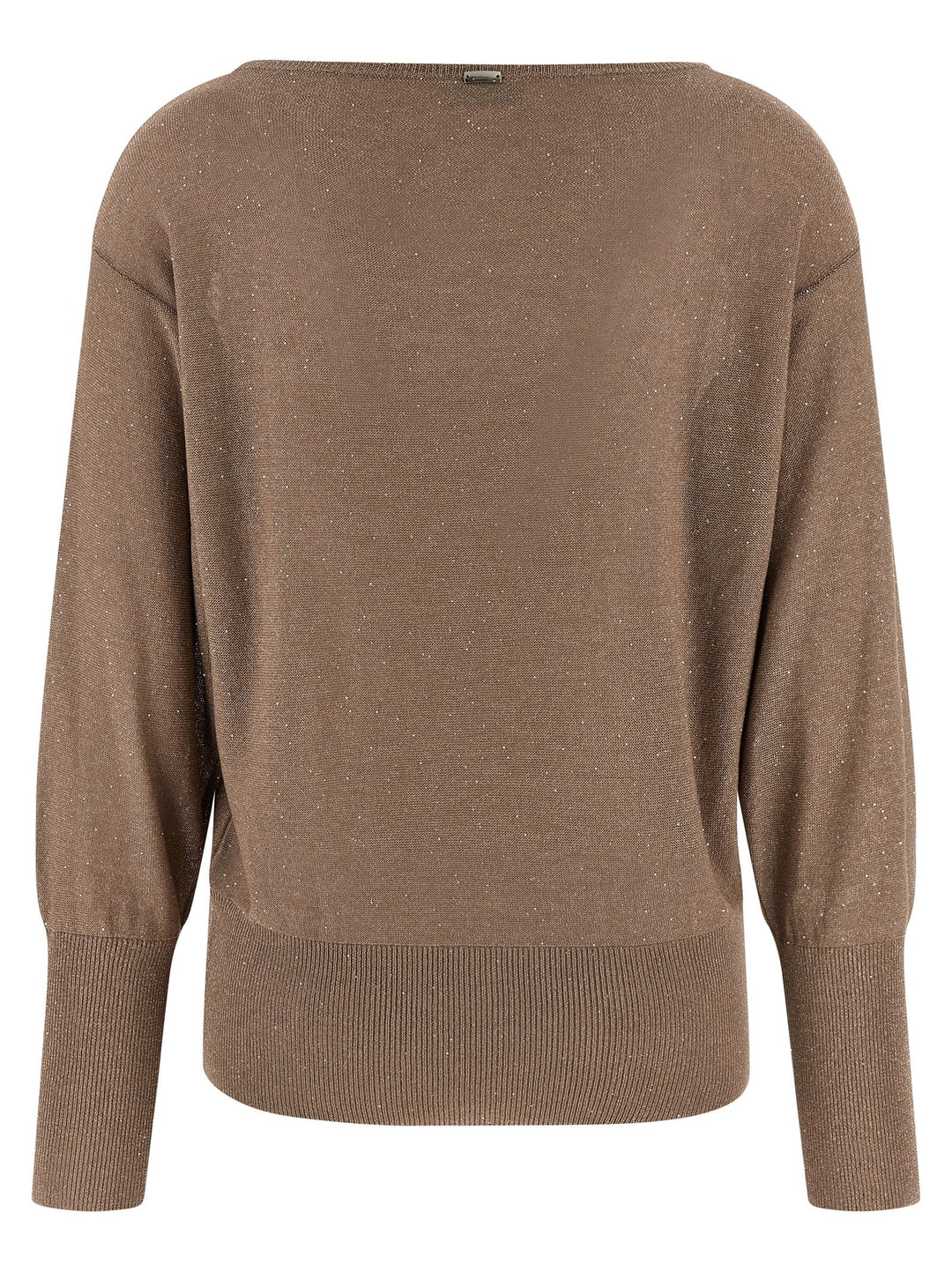 Herno Lamé And Sequin Yarn Sweater Maglioni - Marrone | 69a575d920769886f39d5ddab4b1595ce47e91a2