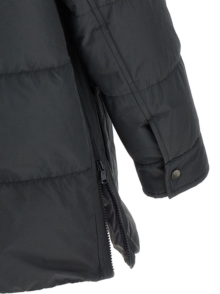 Brunello Cucinelli Knitted Neck Down Jacket Puffer Jackets - Grigio | d7e637be8118f1efd8076029f6ca186e1fc5011e