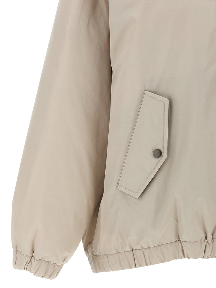 Brunello Cucinelli Hooded Down Jacket Puffer Jackets - Grigio | 4f8ca7f0dbc2d837da7b4ae0334294485a8a9596