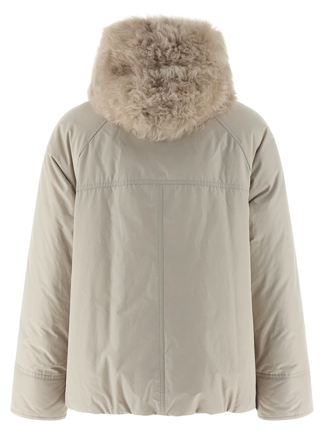 Brunello Cucinelli Cashmere Neck Down Jacket Puffer Jackets - Beige | 1453843935cf762e7fbed62a85a9a9ab2e3bd384