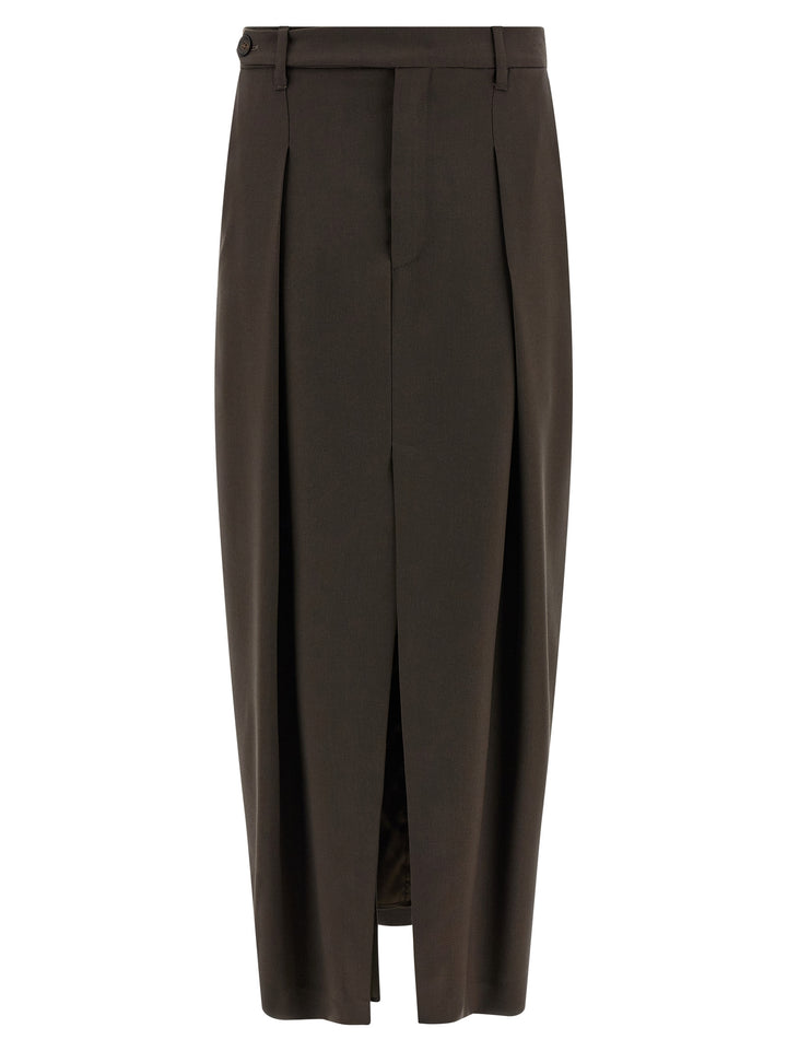 Brunello Cucinelli Sartorial Curved Gonne - Marrone | cabab782c8a01621b0331efa1b2196328f9a2a09