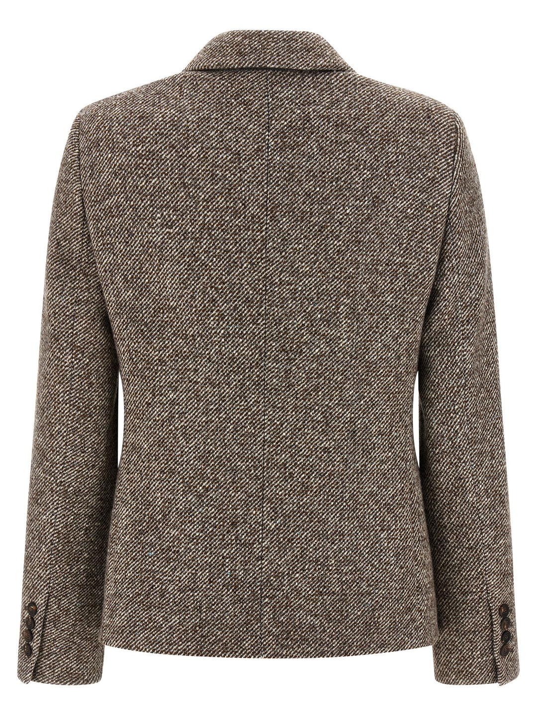 Brunello Cucinelli Double-Breasted Silk Blend Blazer BlazerS - Marrone | fb64d44bf89d0bdca1d75211f22a4f819930a472