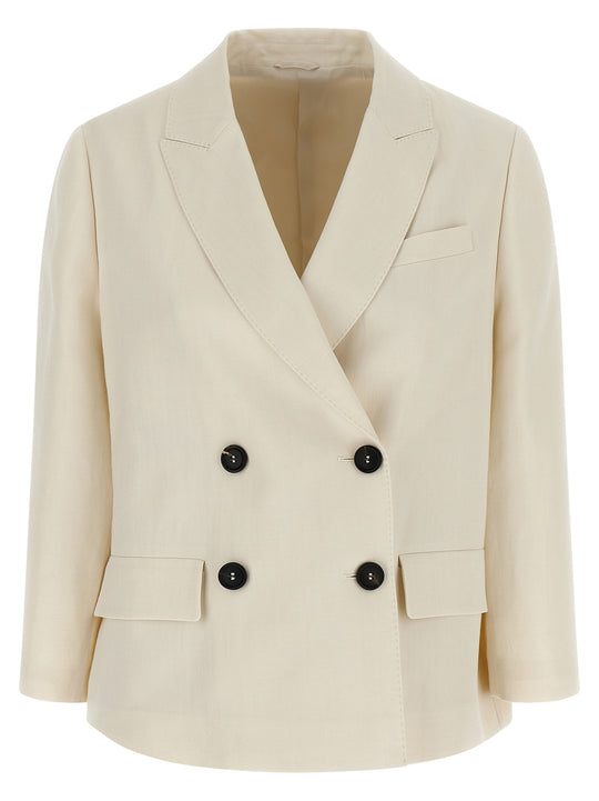 Double-Breasted Blazer Blazers Bianco