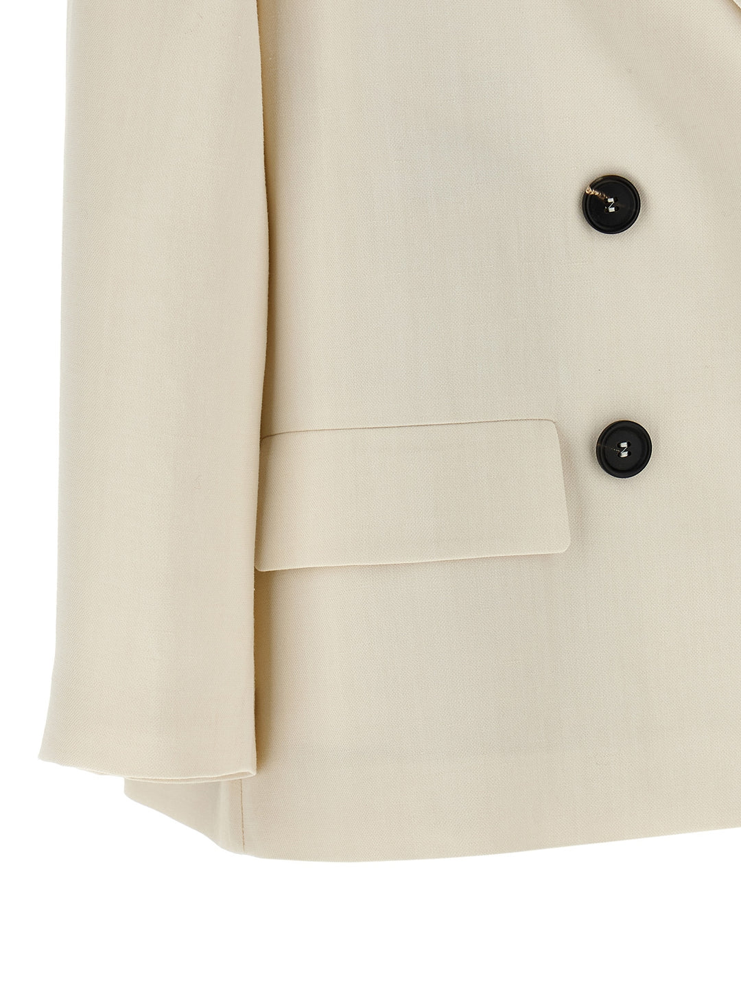 Brunello Cucinelli Double-Breasted Blazer BlazerS - Bianco | 62c54838993994c925231066c2d4f78fd8704c87