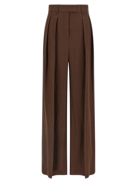 Linen Trousers Pantaloni Marrone